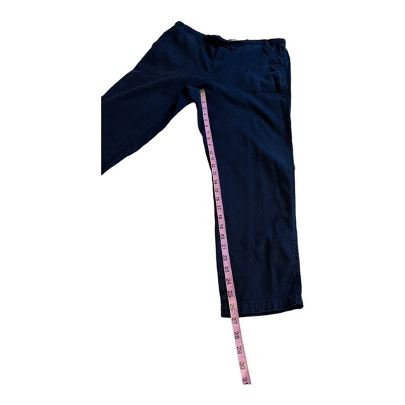 Loft | Lou & Grey Navy Blue Linen Blend Pants - Size Large - Picture 11 of 15